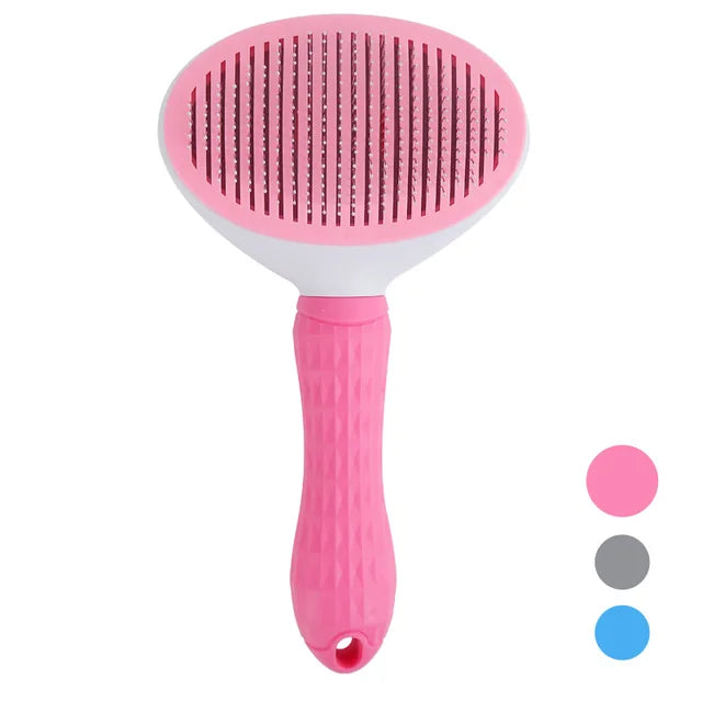 Auto-limpeza Pet Hair Remover Comb, Cat Slicker Brush, Grooming Acessórios, Dog Combs